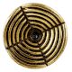 Round Strip Antique Golden Aluminium Cabinet Knob
